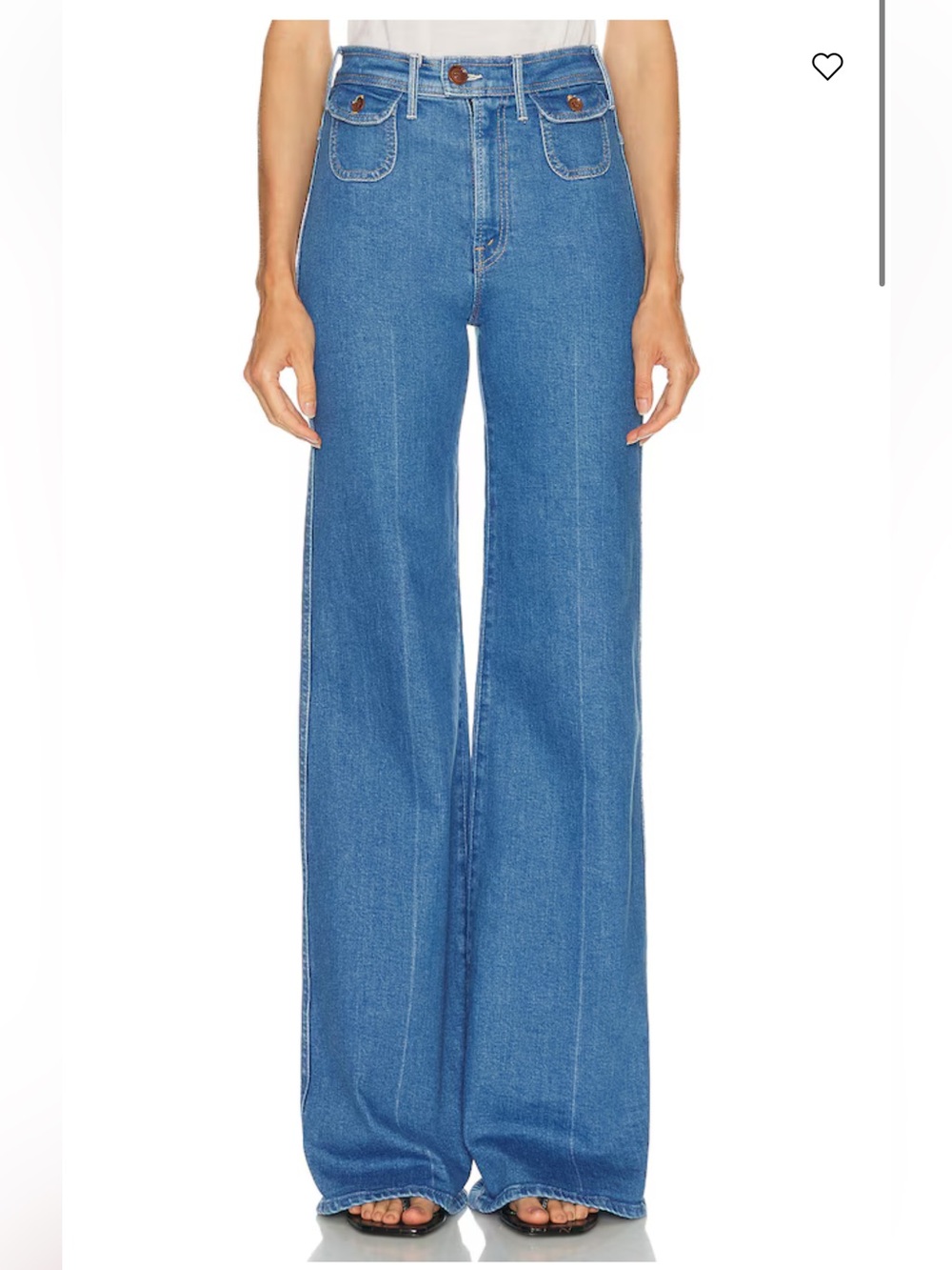 MOTHER Light Blue High-Rise Wide-Leg Jeans NEW W/O TAG